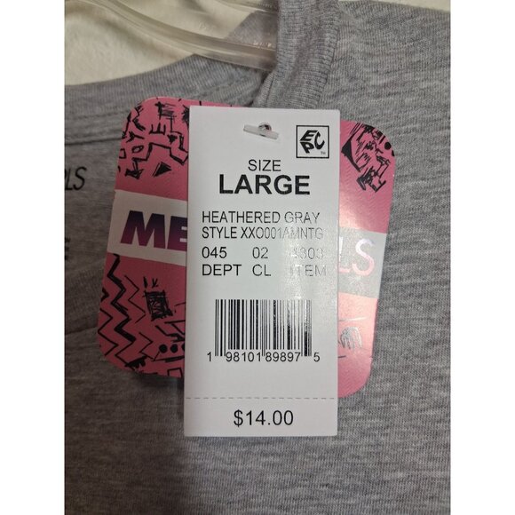 NWT Mean Girls T-Shirt Christmas Retro Graphic Casual Y2K Size Large Gray - Picture 5 of 5
